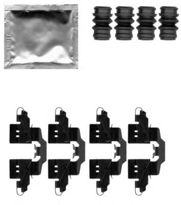 HELLA PAGID 8dz355203881 -  Комплектующие, колодки дискового тормоза